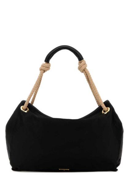 Prada Black Fabric Shopping Bag Nero Borse A Mano - Women