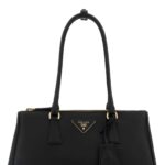 Prada Black Leather Shoulder Bag Nero Calfleather Borse A Mano - Women