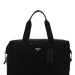 Prada Black Nylon Travel Bag Nero Poliammidericiclata-vitello Borse A Mano - Men