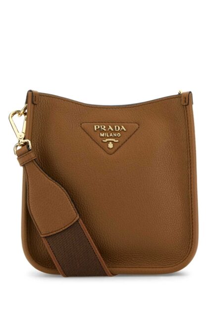 Prada Caramel Leather Crossbody Bag Caramel01n Vitello Borse A Tracolla - Women