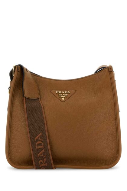 Prada Caramel Leather Shoulder Bag Caramel01n Borse A Tracolla - Women