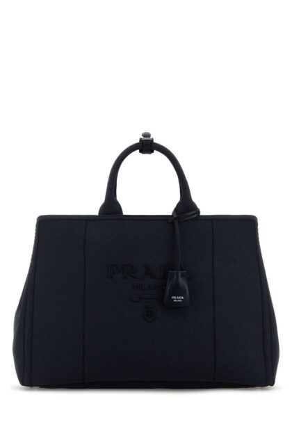 Prada Navy Blue Canvas Shopping Bag Baltico Borse A Mano - Men