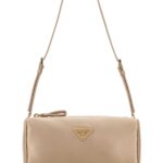 Prada Sand Satin Mini Shoulder Bag Cammeo Beauty - Women