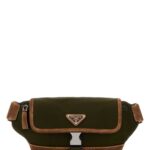 Prada Two-Tone Re-Nylon And Suede Belt Bag Muschiocacao Poliammidericiclata-vitello Marsupi - Men