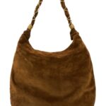 Saint Laurent Caramel Suede Amalia Shopping Bag