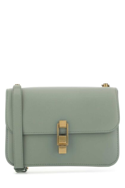 Saint Laurent Sage Green Leather Carrã Shoulder Bag