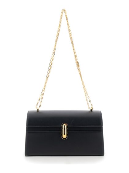 Savette Shoulder Bag chain Symmetry With Smooth Black Leather Chain Detail For Women