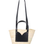 Sessùn Divipa Small Basket Bag Natural + Black Palme Doum Shoulder - Women