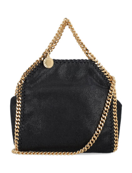 Stella Mccartney Falabella Tiny Tote Black Polyester F2 Shoulder Bag - Women