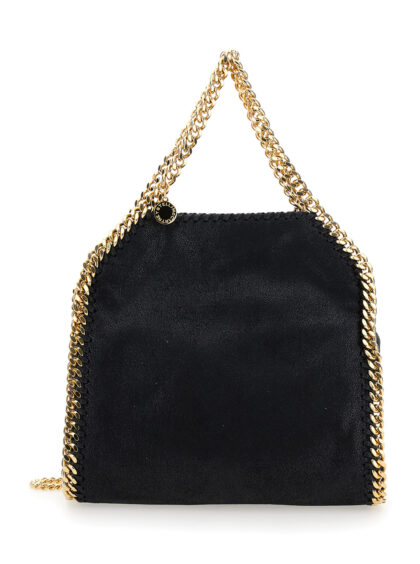 Stella McCartney Handbag Falabella Mini with Chain Handle and Strap in Ecoleather Black Women Polyester Crossbody Bags - Women