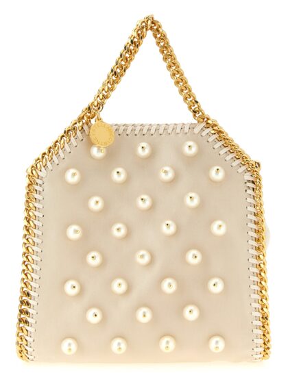 Stella McCartney Micro Falabella handbag White Polyester Hand Bags - Women