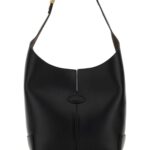 Tod's Black Leather Bucket Bag