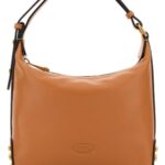 Tod's Orange Leather Shoulder Bag