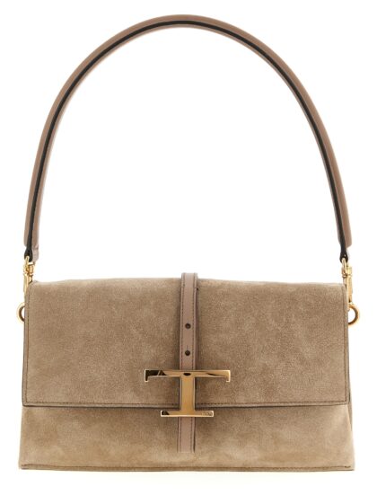 Tod's Tse Tracollina mini shoulder bag Beige Calfskin Leather (bos Taurus) - Women