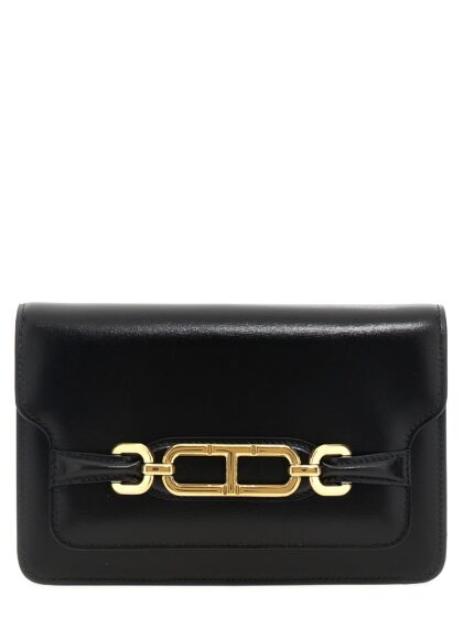 Tom Ford Small leather crossbody bag Black - Women