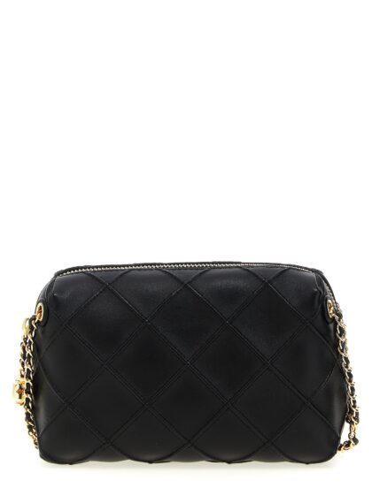 Tory Burch Fleming small crossbody bag Black Lamb Leather (ovis Aries) - Women