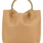 Valentino Garavani Beige Leather Bucket Bag