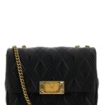 Valentino Garavani Black Nappa Leather Medium Quiltie 67 Shoulder Bag