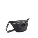 Valentino Garavani Garavani Rockstud Leather Belt Bag Black Calf - Men