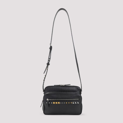 Valentino Garavani Leather Shoulder Bag Black - Unisex
