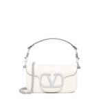 Valentino Garavani Locò Shoulder Bag With Jeweled Logo