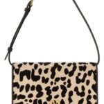 Valentino Garavani Printed Calf Hair Mini Vlogo Signature Shoulder Bag Naturaletestadimorooakbrown Leather - Bos Taurus Borse A Mano - Women