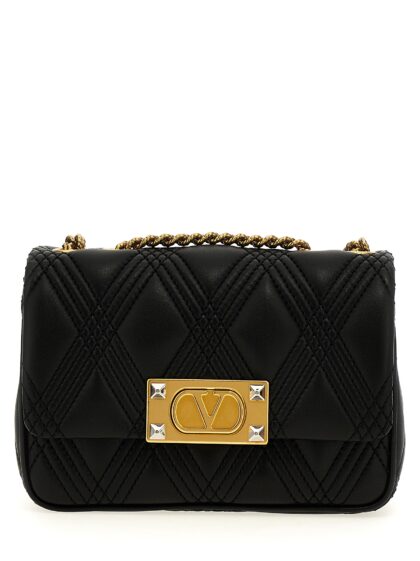 Valentino Garavani Quiltie 67 shoulder bag Black Lamb Leather (ovis Aries) - Women