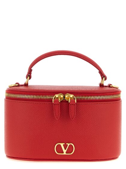 Valentino Garavani Vlogo Signature mini crossbody bag Red Calfskin Leather (bos Taurus) - Women