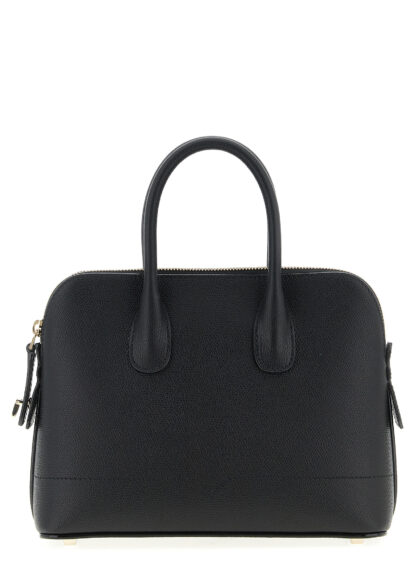 Valextra MyLogo mini handbag Black Calfskin Leather (bos Taurus) Hand Bags - Women
