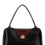 Versace Black Leather Medium Shoulder Bag