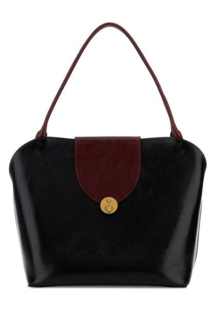 Versace Black Leather Shopping Bag