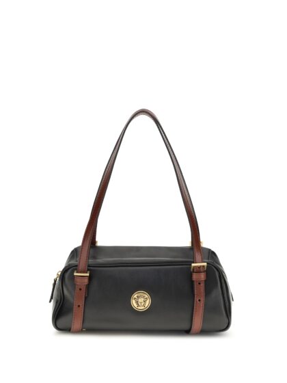 Versace Emblème Bowling Nappa Shoulder Bag