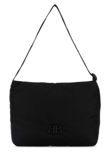 Balenciaga Black Fabric Monaco Shopping Bag Borse A Mano - Men