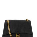 Balenciaga Black Leather Medium Crush Shoulder Bag Borse A Tracolla - Women