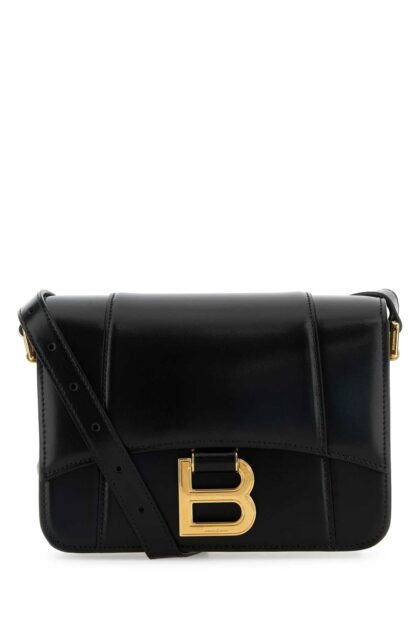 Balenciaga Black Leather Small Hourglass Crossbody Bag Borse A Tracolla - Women