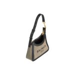 Balmain B-Army Shoulder Bag Green Cotton - Women
