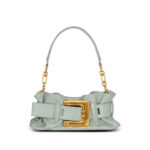 Balmain Mini Anthem Leather Clutch Bag