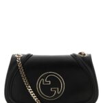 Black Leather Gucci Blondie Shoulder Bag Blackblack Borse A Tracolla - Women