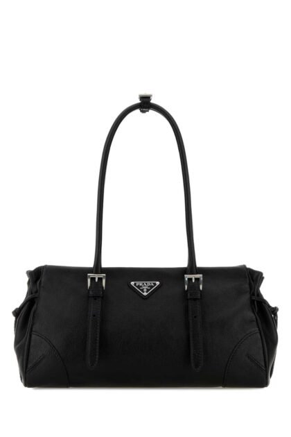 Black Leather Medium Prada Bonnie Shoulder Bag Nero Borse A Mano - Women