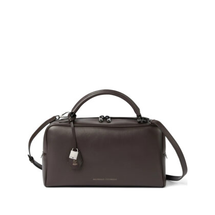 Brunello Cucinelli Explorer Boston Leather Tote Bag