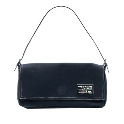 Canvas FF Marble Baguette Shoulder Bag