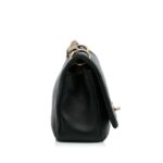 Chanel Black Twist Chain Enamel CC Flap Bag