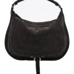 Chloé Brown Shoulder Bag Marcie Medium in Suede for Women Leather - Women