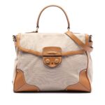 Cinghiale Trimmed Canapa Top Handle Bag