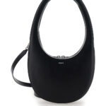 Coperni Handbag Swipe with Logo and Black Leather Shoulder Strap for Women Calf Crossbody Bags - Women