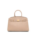 Demellier Midi Hudson Grained Leather Tote Bag