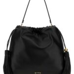 Etro Black Leather Medium Kalispera Bucket Bag Nero Borse A Mano - Women