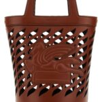 Etro Brown Leather Coffa Bucket Bag 101 Borse A Secchiello - Women