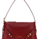 Givenchy Red Leather Mini Voyou Shoulder Bag Darkred Borse A Mano - Women