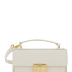 Golden Goose Venezia White Hangbag with Adjustable and Removable Shoulder Strap Clasp Closure in Leather Woman Cow Hand Bags - Women